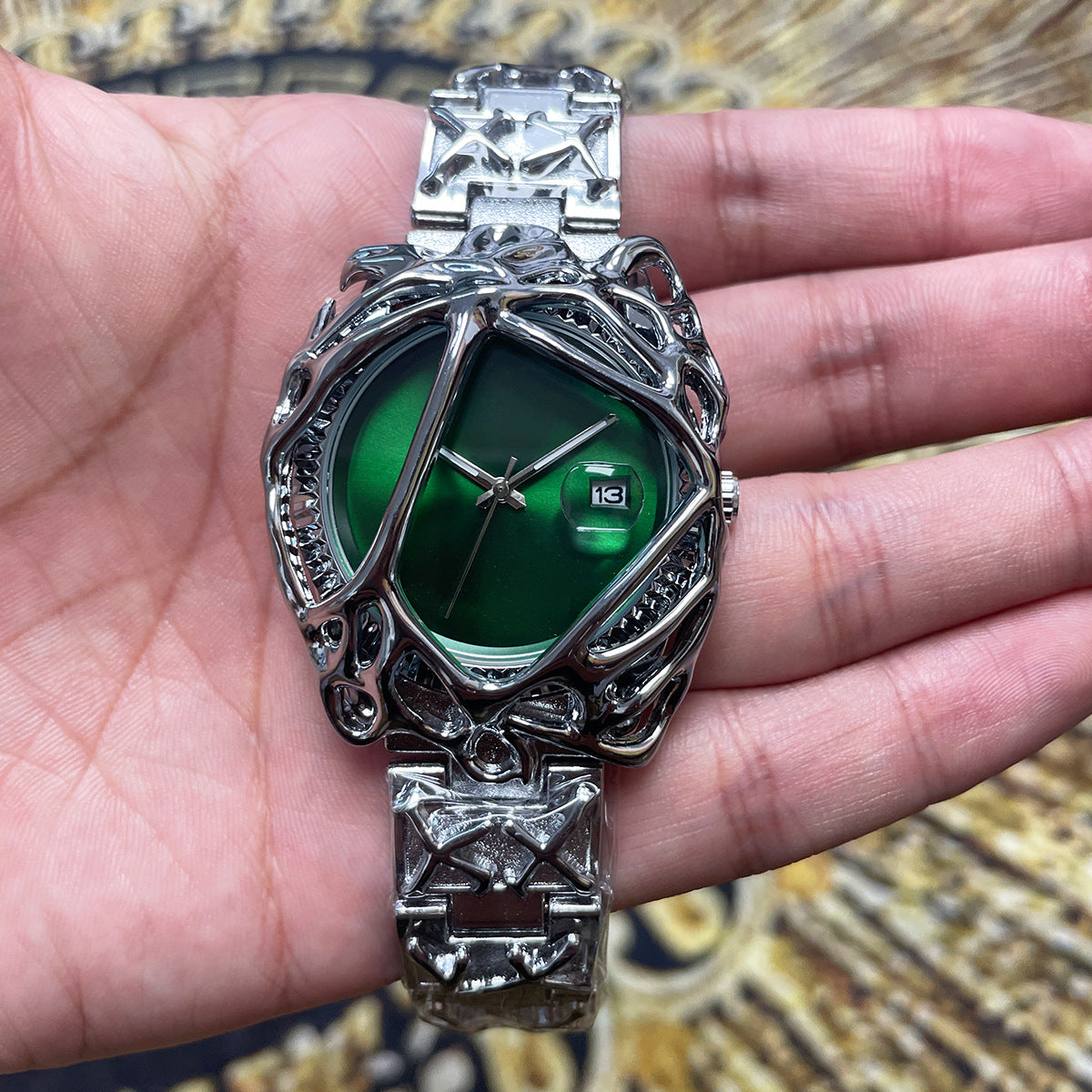 Retro Alien Cobweb Quartz Watch – Y2K Unisex Fashion Watch - BsBuy