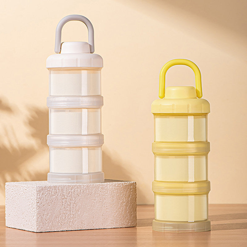 Baby Milk Powder Storage Box — 3-Layer Portable Formula Dispenser - BsBuy