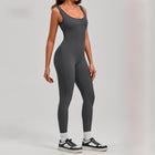 One-Piece Fitness Suit — Backless V-Neck Yoga & Gym Bodysuit - BsBuy