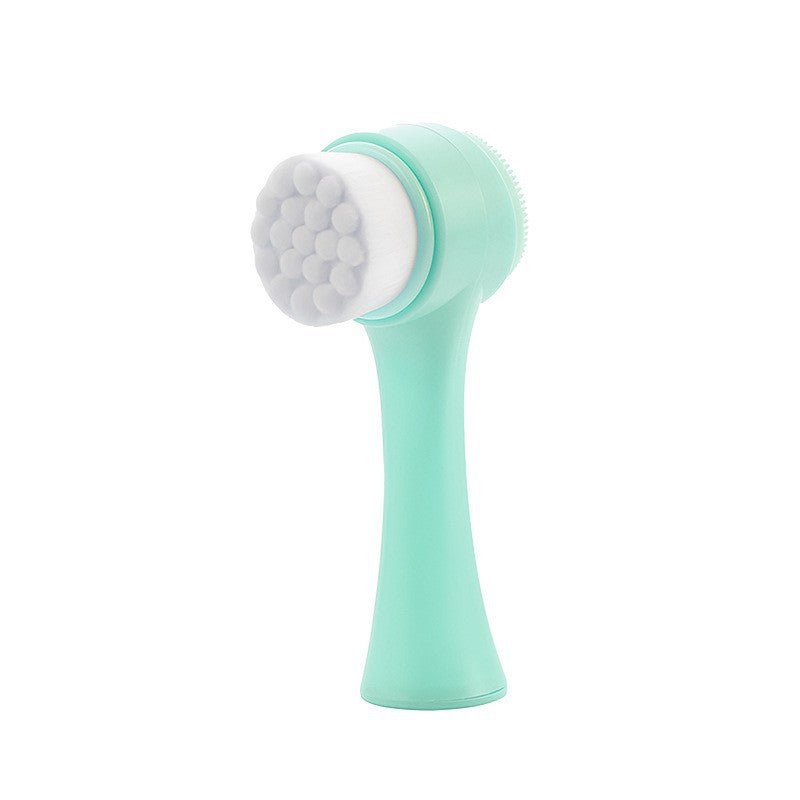 Facial Cleansing Brush – Double-Sided Soft Bristle Silicone - BsBuy