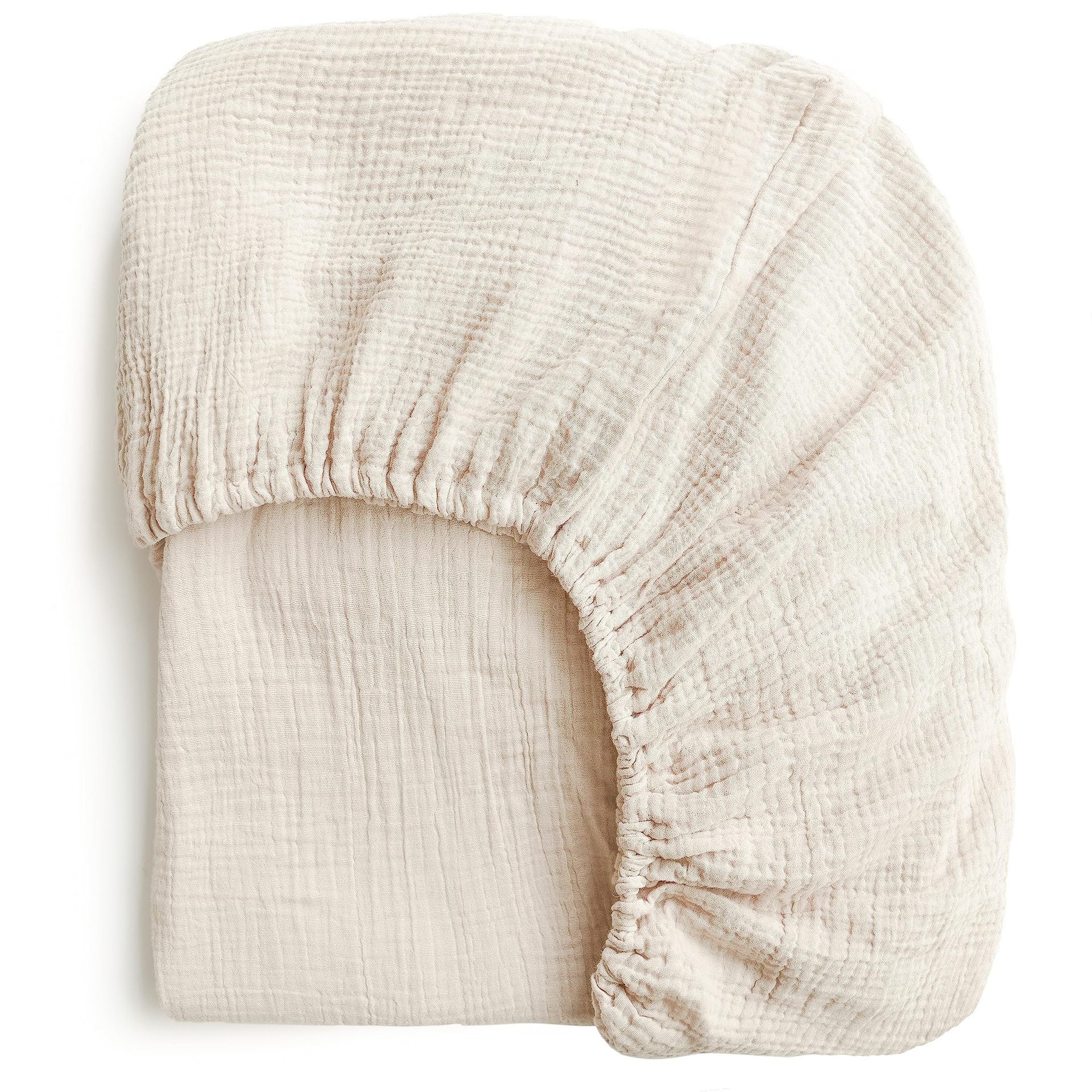 Pure Cotton Baby Washbasin Bed Cover — Cream Style | All Seasons | Multiple Patterns & Sizes - BsBuy
