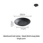 Black and White Ceramic Dishes, Dishes, Home Eating Bowls, Soup Bowls, Fish Plates