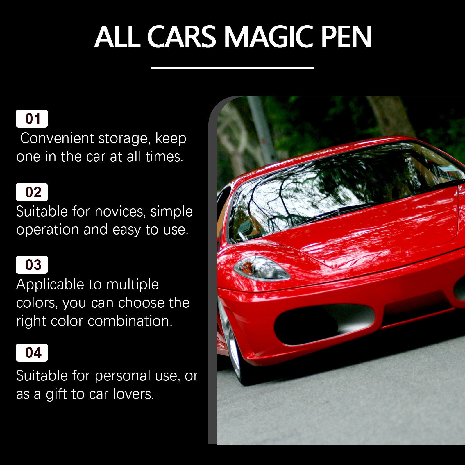 Car Scratch Repair Pen – Precision Touch-Up Paint for Any Colour | 5ml | DIY Bodywork Fix - BsBuy