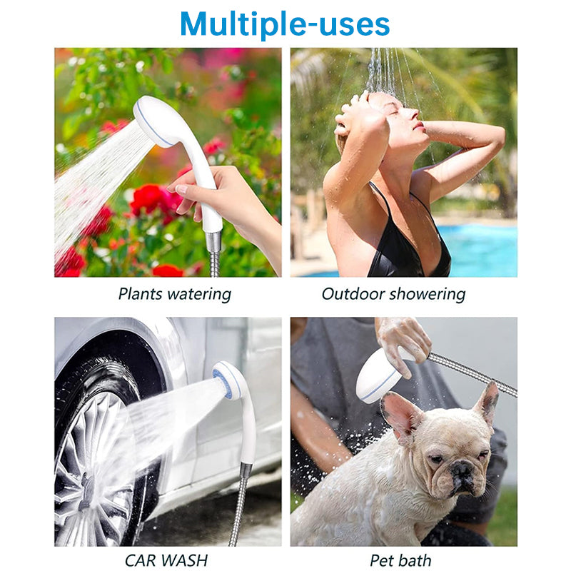 USB Rechargeable Portable Shower Pump — Outdoor Camping, Pet Wash & Car Cleaning Kit | 4–5 L/min - BsBuy