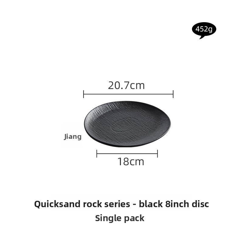 Black and White Ceramic Dishes, Dishes, Home Eating Bowls, Soup Bowls, Fish Plates