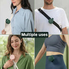Outdoor Clip-On Fan for Camping & Fishing – Portable Bladeless Neck Fan, USB Rechargeable Belt Fan for Hiking & Travel - BsBuy