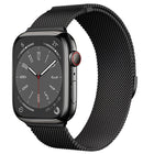 Compatible with Apple Watch, Two-Section Half-Circle Magnetic Milanese Steel Band for iWatch 11, Apple Watch Strap - BsBuy