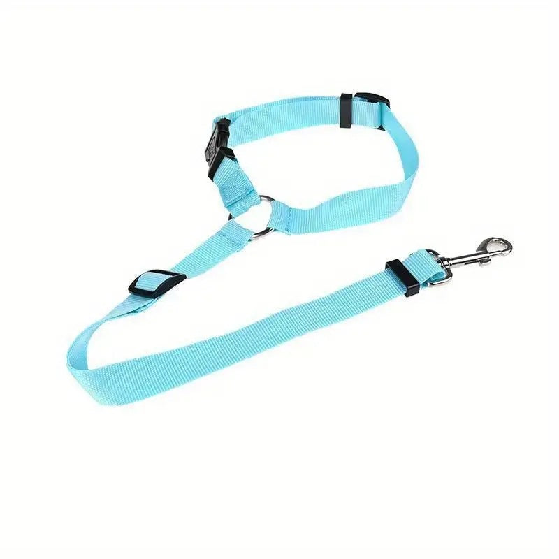 Pet Car Safety Belt & Dog Rear Seat Harness – Adjustable Nylon Lead - BsBuy