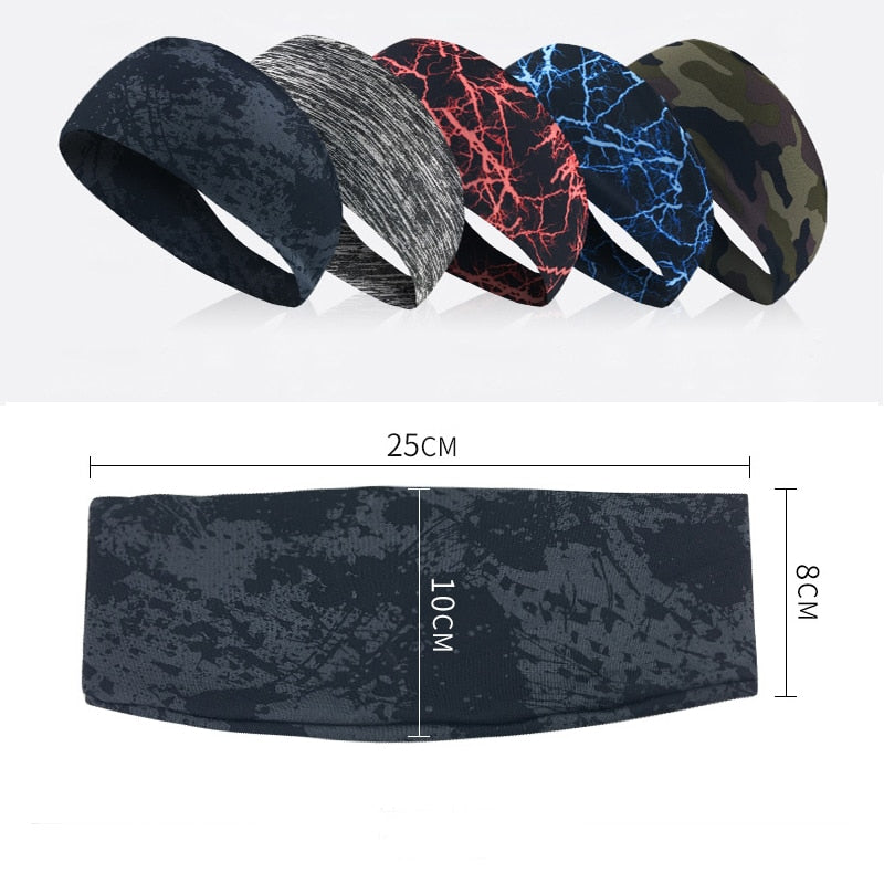 Absorbent Cycling Yoga Sport Sweat Headband Men Sweatband For Men and Women Yoga Hair Bands Head Sweat Bands Sports Safety - BsBuy