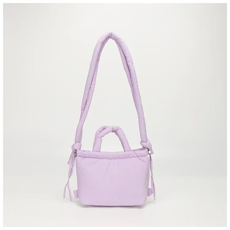 Quilted Nylon Shoulder & Crossbody Bag – Lightweight Dual-Use Everyday Bag - BsBuy