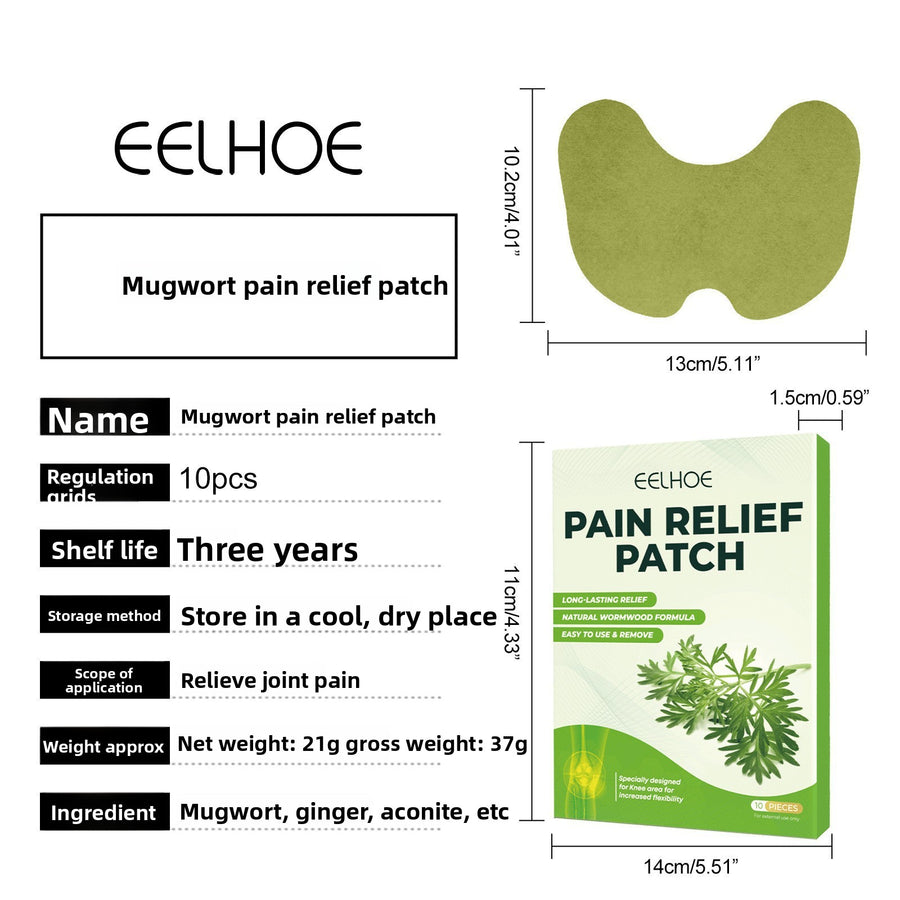 Mugwort Pain Relief Patches – Herbal Moxa Patches for Joints & Muscles - BsBuy