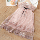Cute Princess Style Children's Dress with Embroidery Tulle Puff Dress Summer Kids Fashion Dress - BsBuy