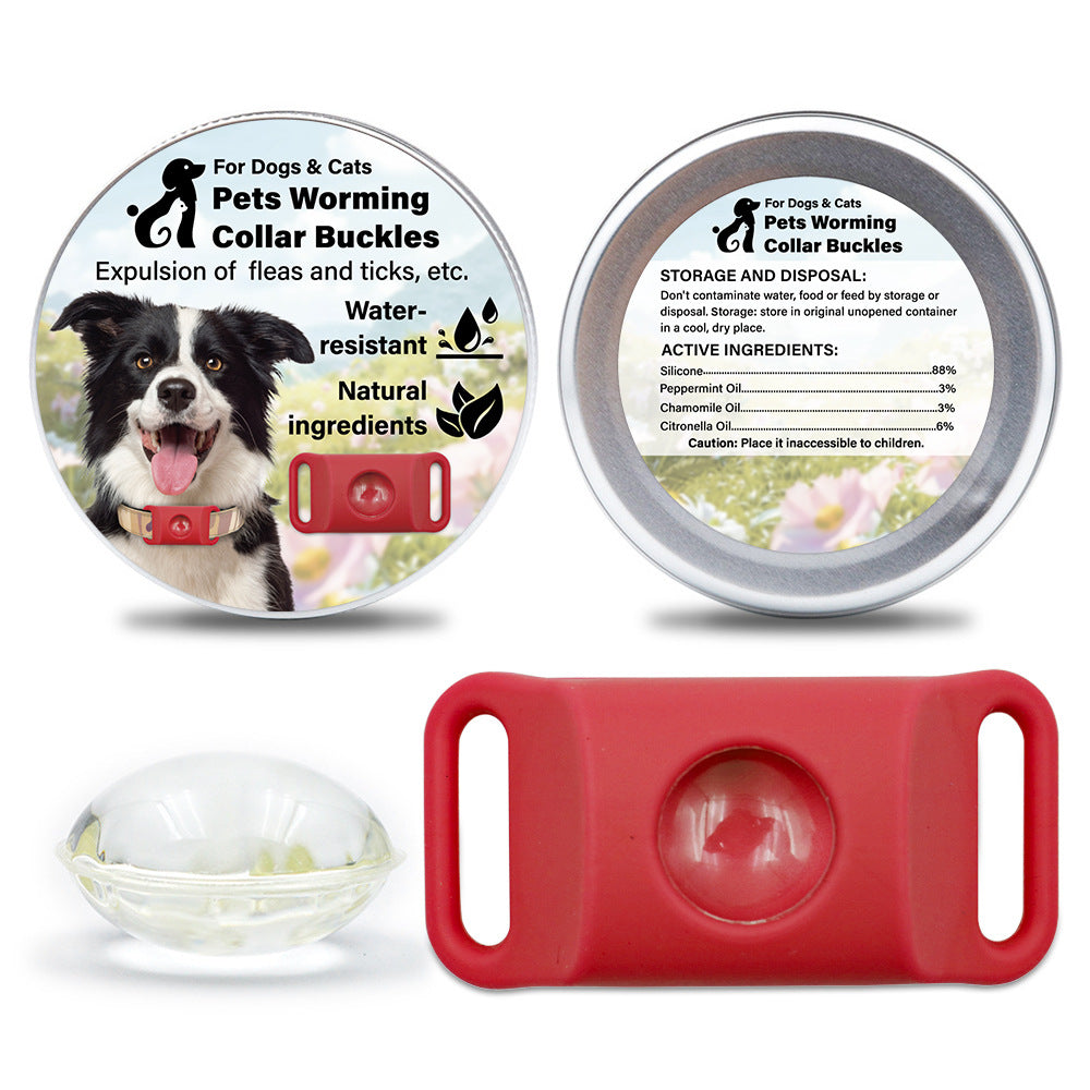 Pet Cat Dog Flea and Tick Prevention Silicone Collar with Insect Repellent Tag, Anti-Flea and Anti-Tick - BsBuy