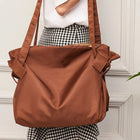 Foldable Travel Duffel Bag — Large Capacity Waterproof Tote | Weekend, Gym & Beach | Black & Brown - BsBuy