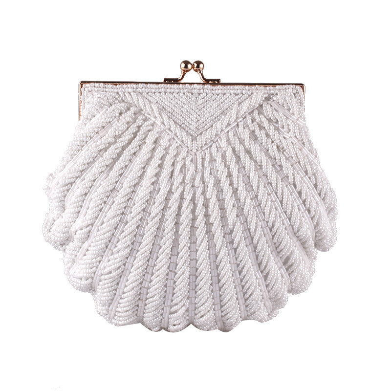 Handmade Beaded Shell Evening Bag - BsBuy