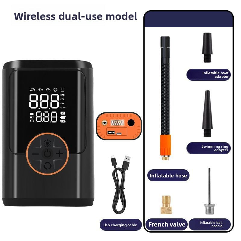 Portable Digital Car Tyre Inflator – Wireless Charging & Power Bank - BsBuy
