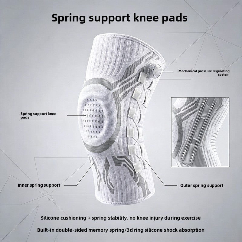 Adjustable Knee Support Brace — Spring & Silicone Stabiliser - BsBuy