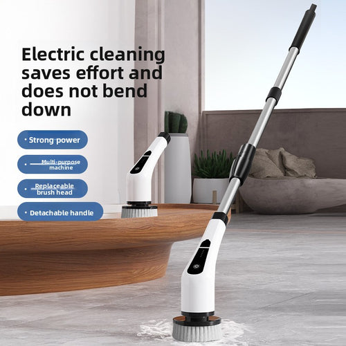 9-in-1 Wireless Electric Cleaning Brush – Long Handle Scrubber - BsBuy