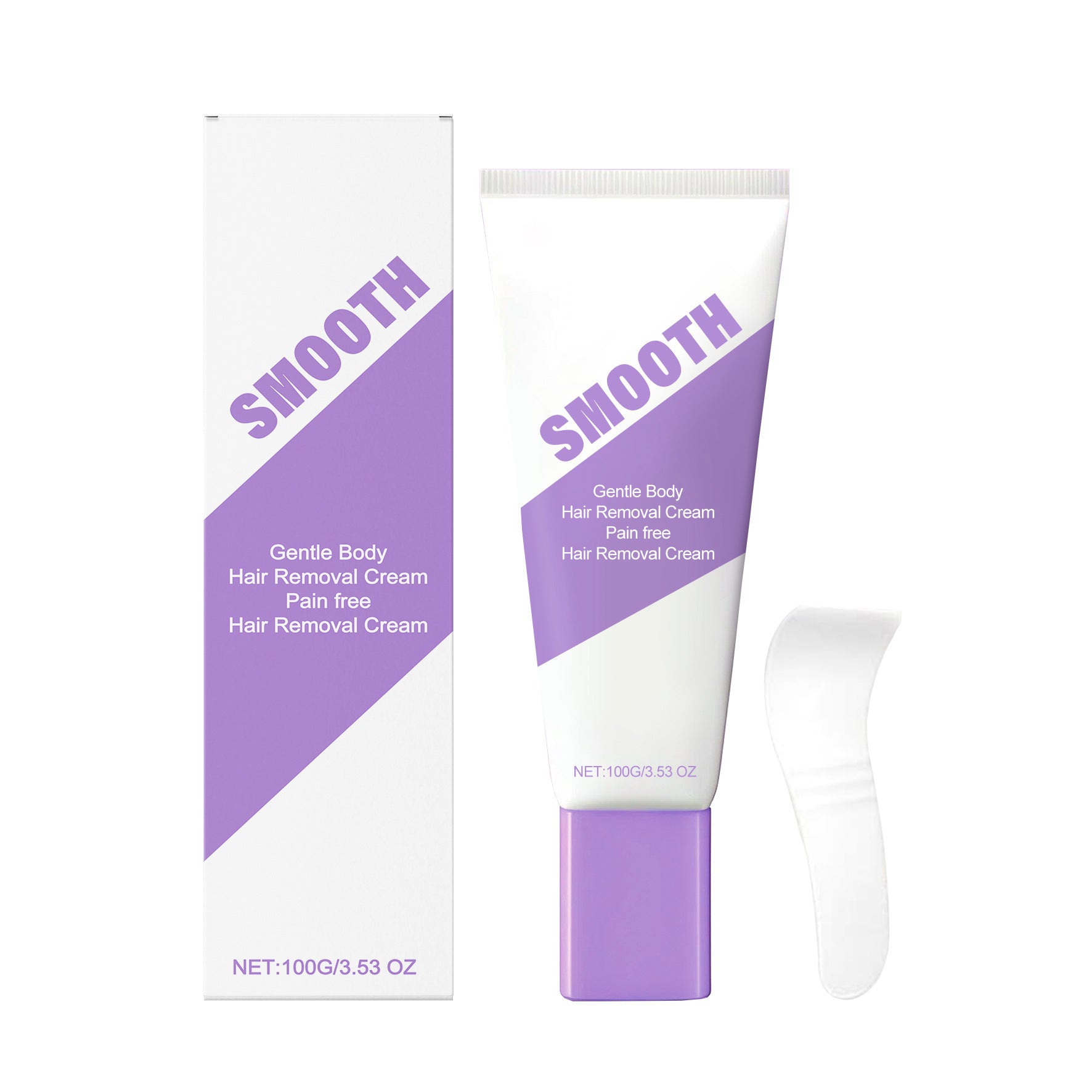 Gentle Hair Removal Cream – Sensitive Skin Depilatory with Spatula - BsBuy