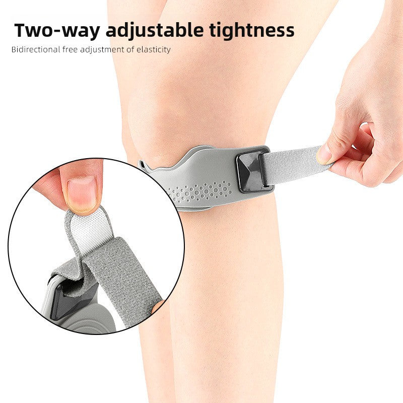 Adjustable Patella Support Belt – Silicone Knee Strap for Running, Cycling & Sports | One Size | 3 Colours - BsBuy