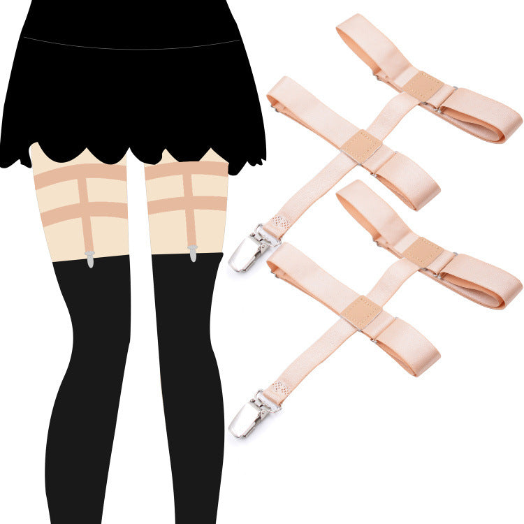 Adjustable Shirt Garter & Anti-Slip Clips | Men & Women | 6-Clip Set - BsBuy