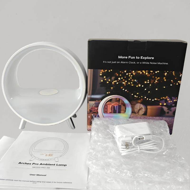 Smart LED Sunrise Wake-Up Light with Bluetooth Speaker & Wireless Charging - BsBuy