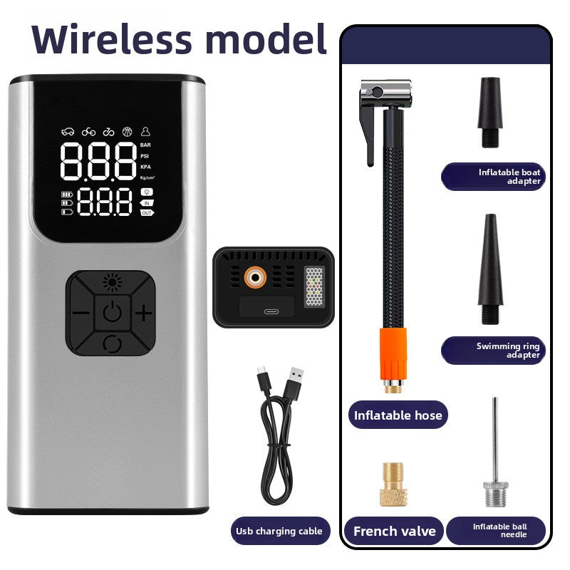 Portable Digital Car Tyre Inflator – Wireless Charging & Power Bank - BsBuy