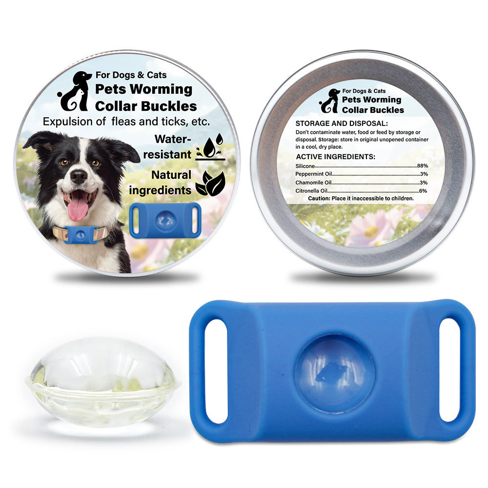Pet Cat Dog Flea and Tick Prevention Silicone Collar with Insect Repellent Tag, Anti-Flea and Anti-Tick - BsBuy