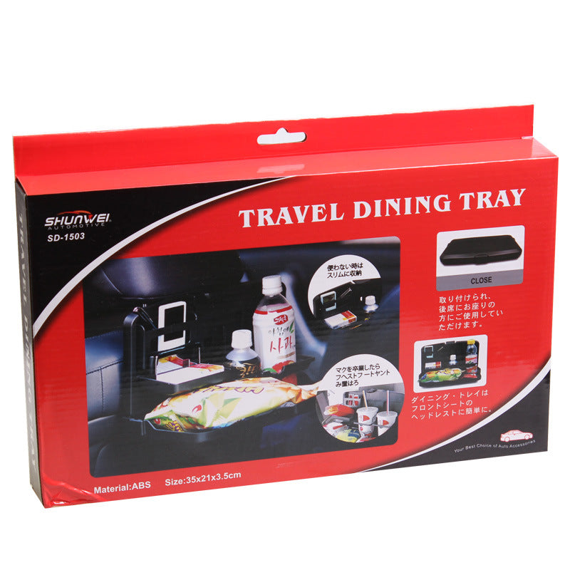 Car Seat Back Tray & Organiser – Multi-Compartment Dining & Storage Table - BsBuy
