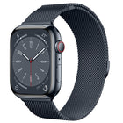 Compatible with Apple Watch, Two-Section Half-Circle Magnetic Milanese Steel Band for iWatch 11, Apple Watch Strap - BsBuy