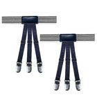 Adjustable Shirt Garter & Anti-Slip Clips | Men & Women | 6-Clip Set - BsBuy