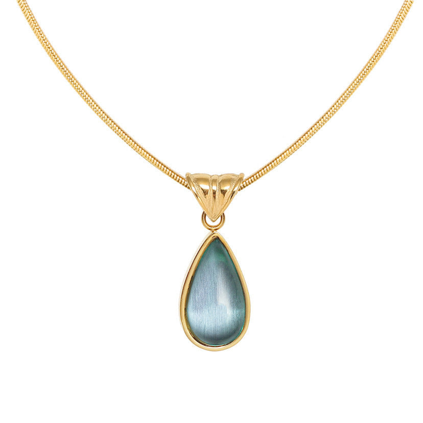 Glass Water Drop Necklace