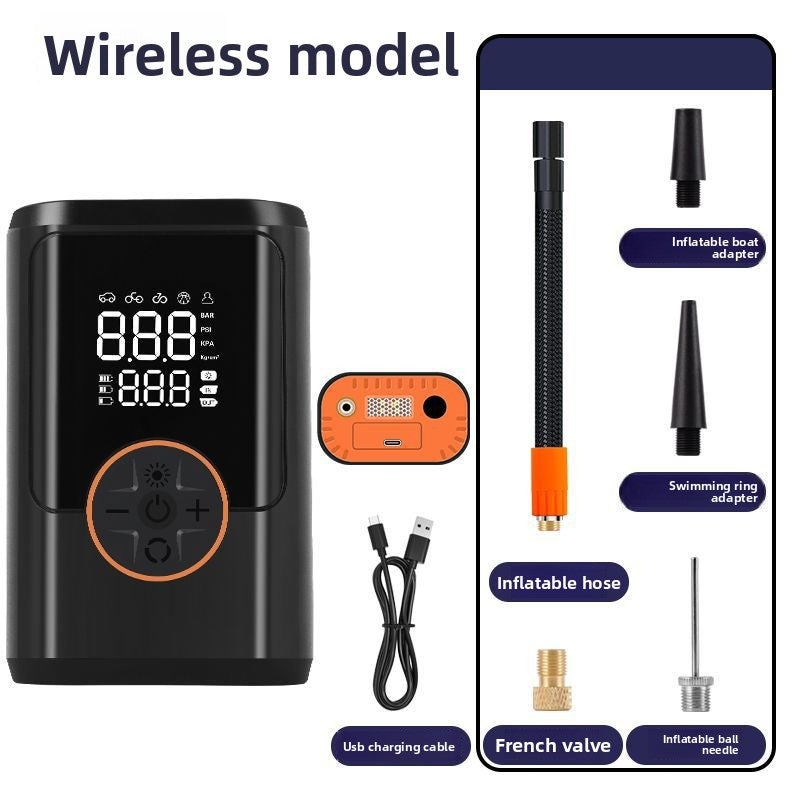 Portable Digital Car Tyre Inflator – Wireless Charging & Power Bank - BsBuy