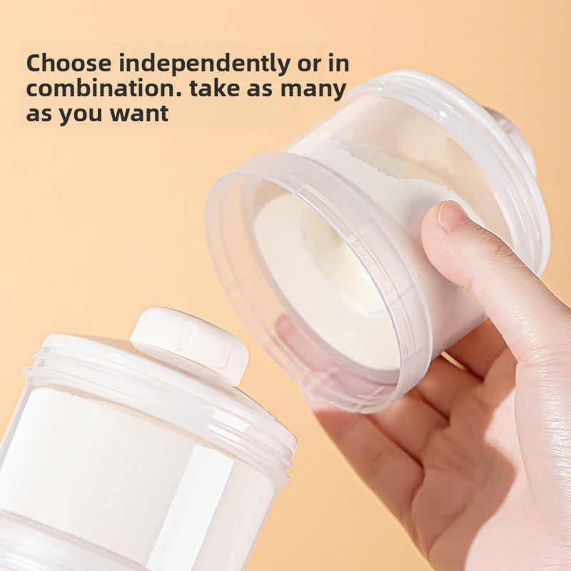 Baby Milk Powder Storage Box — 3-Layer Portable Formula Dispenser - BsBuy