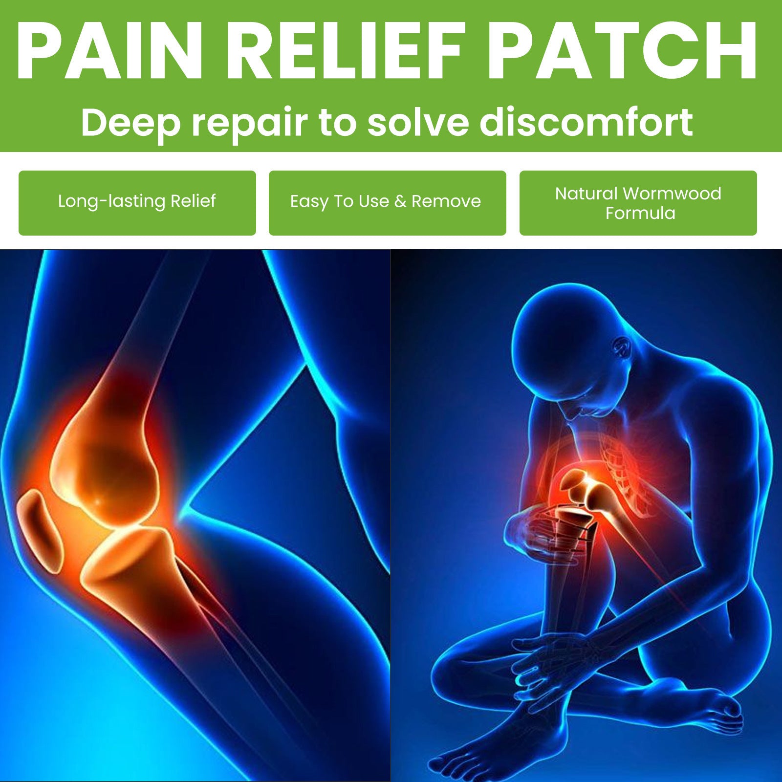 Mugwort Pain Relief Patches – Herbal Moxa Patches for Joints & Muscles - BsBuy