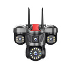 6MP Triple Lens Triple View Security Camera Wireless WiFi Outdoor HD Surveillance Camera for Home Remote Monitoring - BsBuy