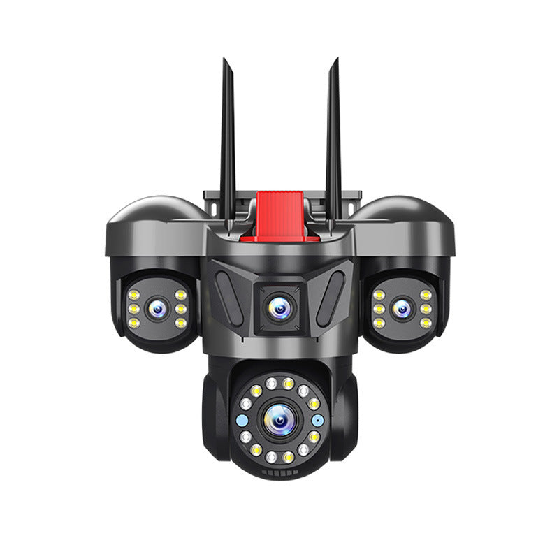 6MP Triple Lens Triple View Security Camera Wireless WiFi Outdoor HD Surveillance Camera for Home Remote Monitoring - BsBuy