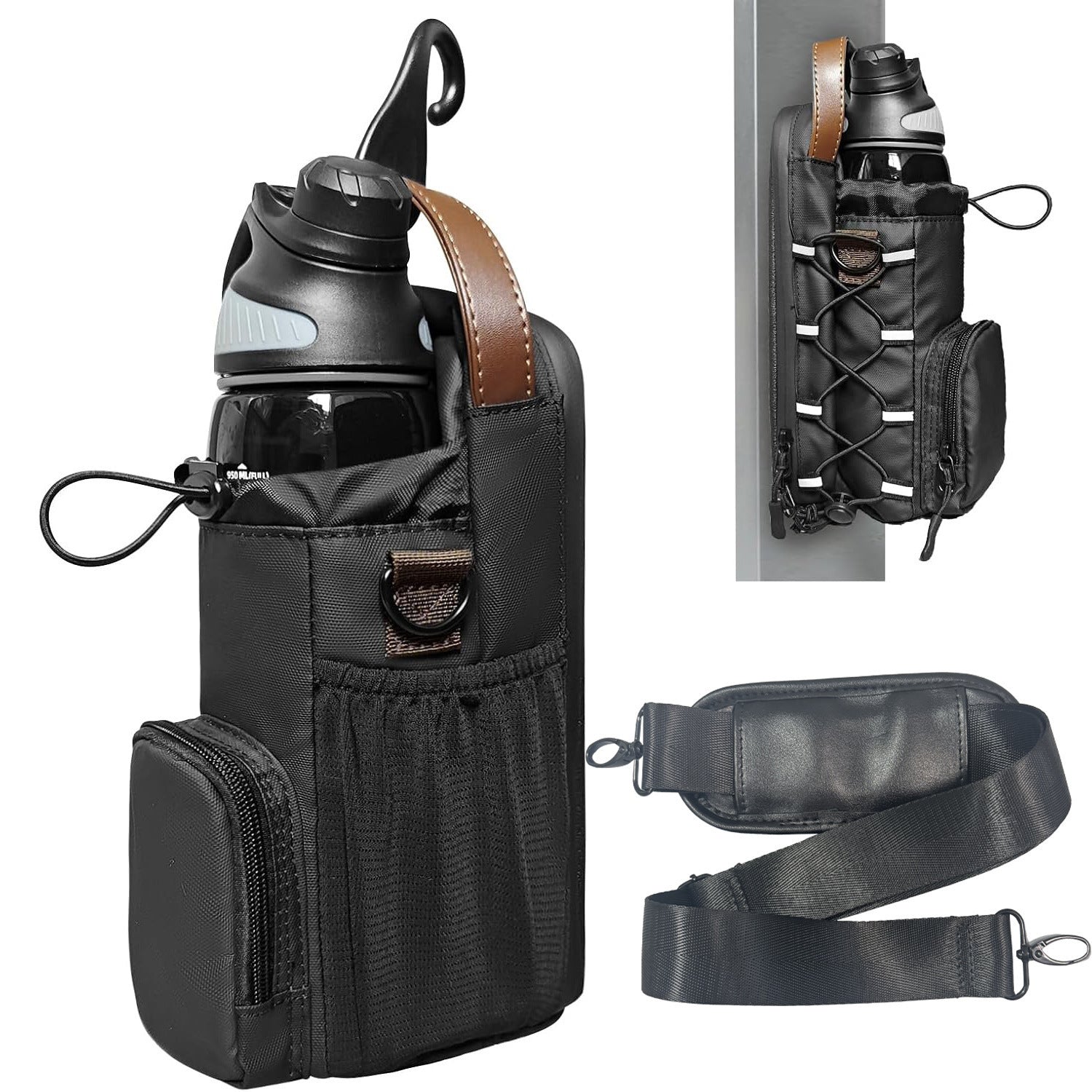 Magnetic Water Bottle Crossbody Bag – Waterproof Hands-Free Carrier - BsBuy