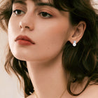 Four-Leaf Clover Freshwater Pearl Earrings — S925 Sterling Silver | Light Luxury Style - BsBuy