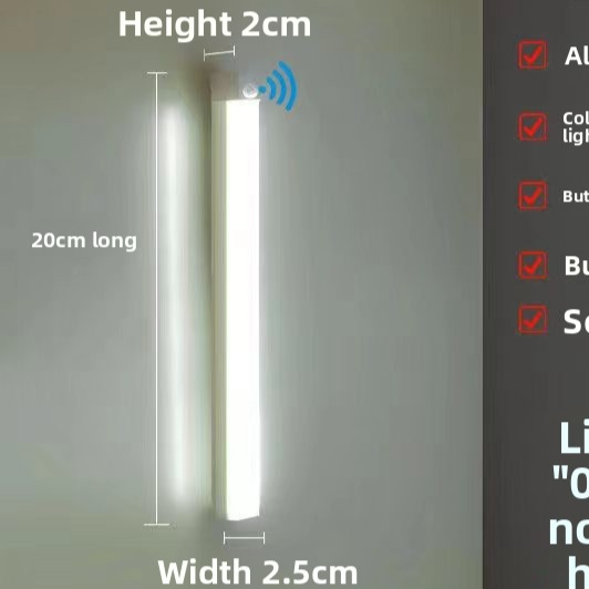 Rechargeable LED Cabinet Light – Motion Sensor Under-Cabinet Strip Light - BsBuy