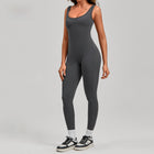 One-Piece Fitness Suit — Backless V-Neck Yoga & Gym Bodysuit - BsBuy