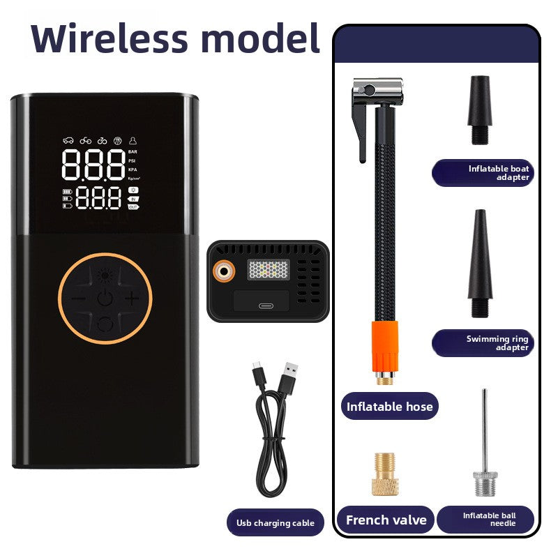 Portable Digital Car Tyre Inflator – Wireless Charging & Power Bank - BsBuy