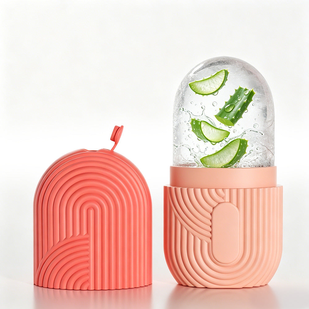 Silicone Facial Ice Cube Mould – Ice Therapy Skincare Tool for De-Puffing & Glow | 4 Designs, 8 Colours - BsBuy