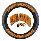 Tire sticker letter car motorcycle tire decoration - 8 groups SPEEDHUNTERS orange