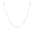 Natural Pearl Necklace Stainless Steel Layered Chain Heart Clasp Shell Pendant