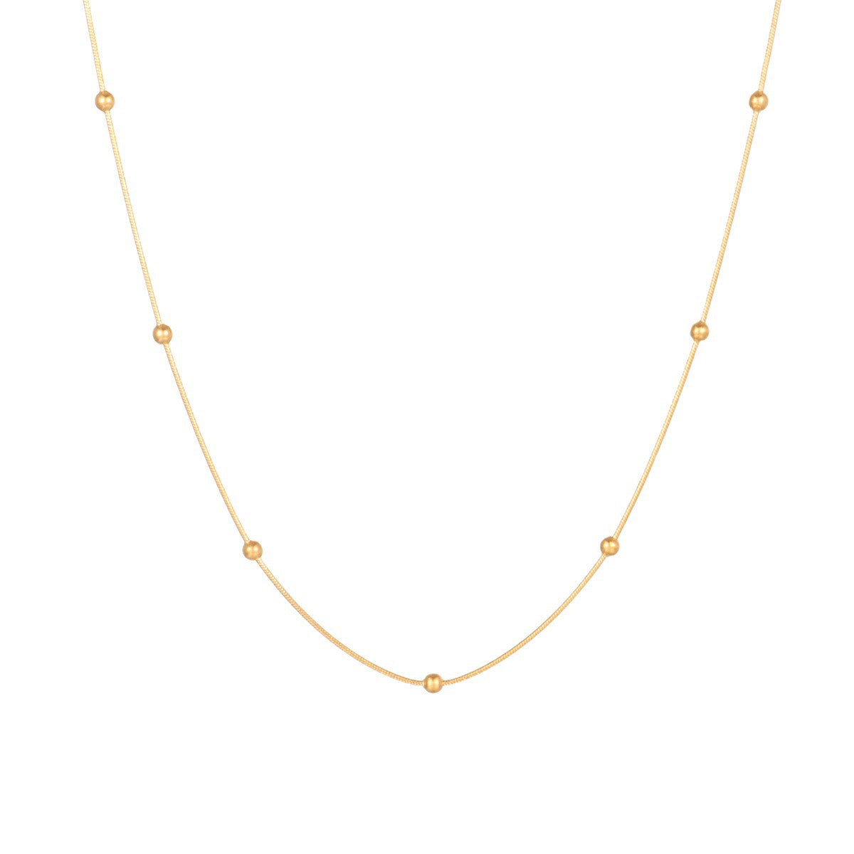 Natural Pearl Necklace Stainless Steel Layered Chain Heart Clasp Shell Pendant