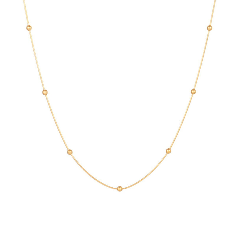 Natural Pearl Necklace Stainless Steel Layered Chain Heart Clasp Shell Pendant