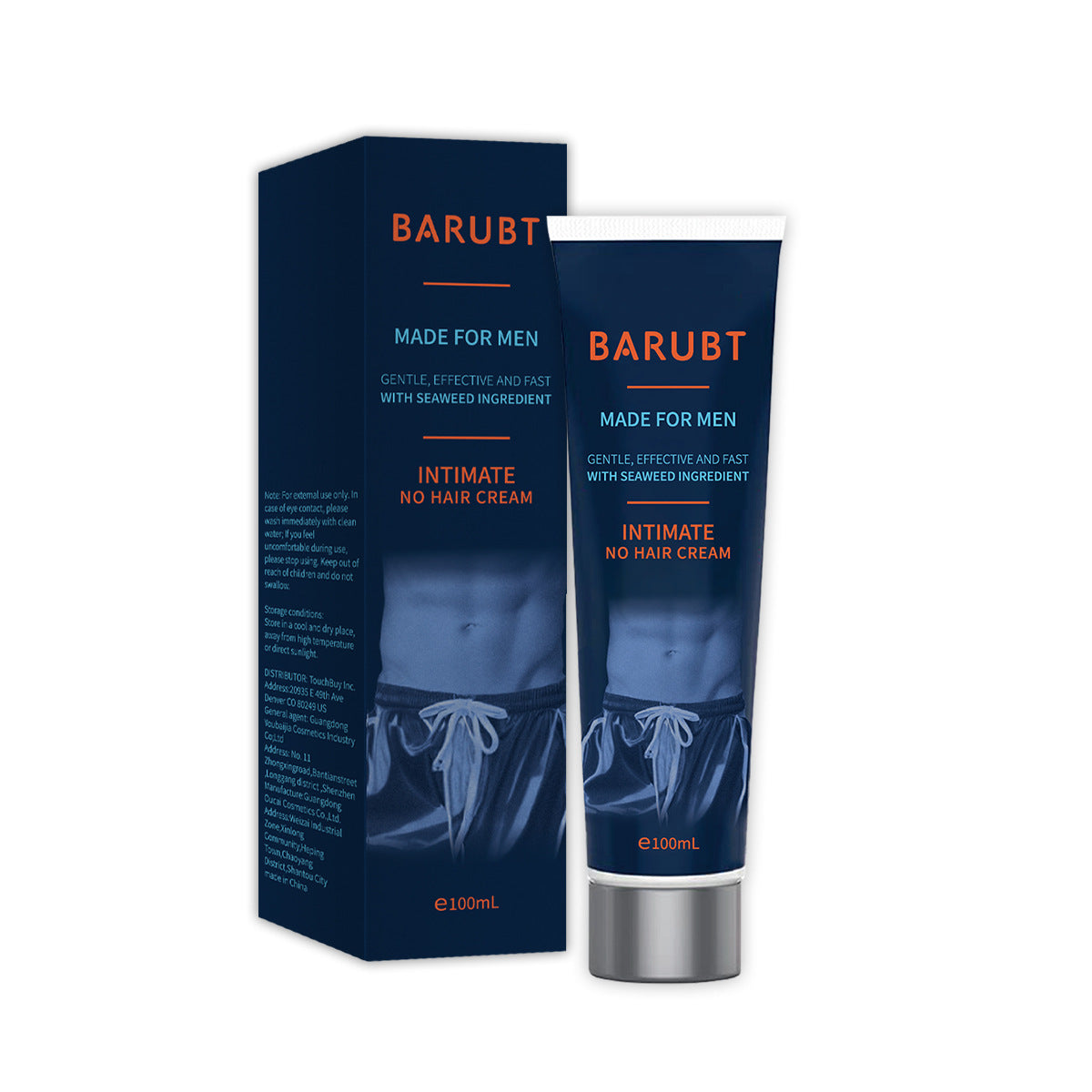 Men’s Depilatory Gel – Gentle Body Hair Removal Cream - BsBuy