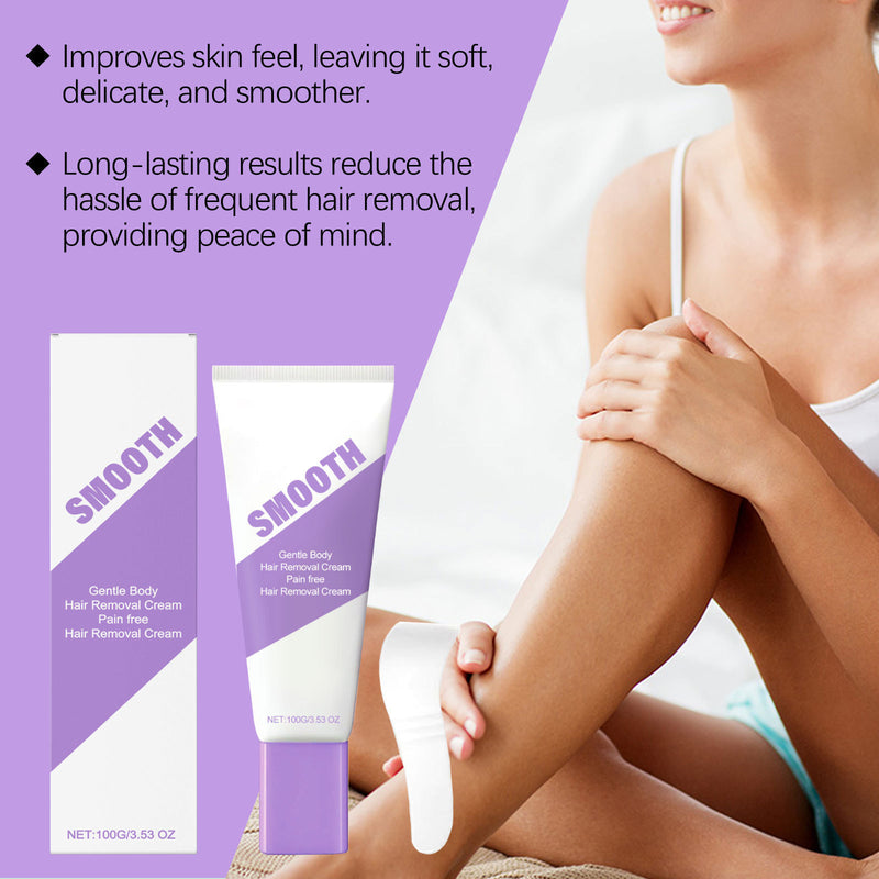 Gentle Hair Removal Cream – Sensitive Skin Depilatory with Spatula - BsBuy