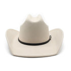 Luxury Wool Cowboy Top Hat — Wide Brim Rolled Eave Unisex Hat | 4 Colours | Size M - BsBuy